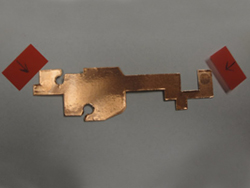 Copper Foil Bottom Shield for a magnetic/electronic monitoring application